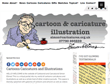 Tablet Screenshot of caricatures.org.uk
