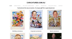 Desktop Screenshot of caricatures.com.au